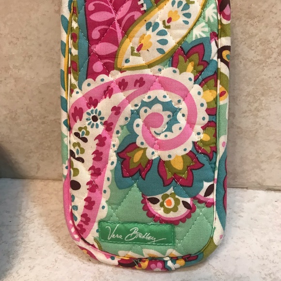 Vera Bradley Green Patterned Wallet & Glasses Case - Picture 5 of 11